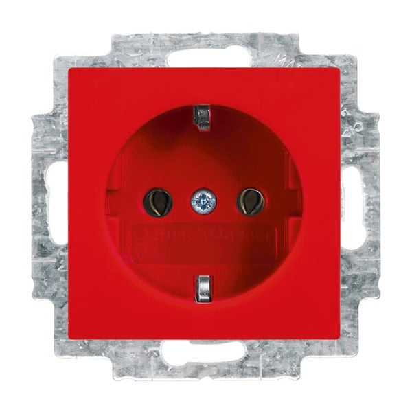 SCHUKO Steckdosen-Einsatz rot - balanceSI – 2CKA002011A6234