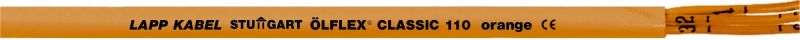 ÖLFLEX CLASSIC 110 Orange 4G1 Schnittlänge