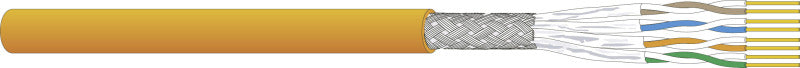 Datenkabel Kat7 S/FTP simplex 4x2xAWG23/1 LS0H orange Trommel 500 m