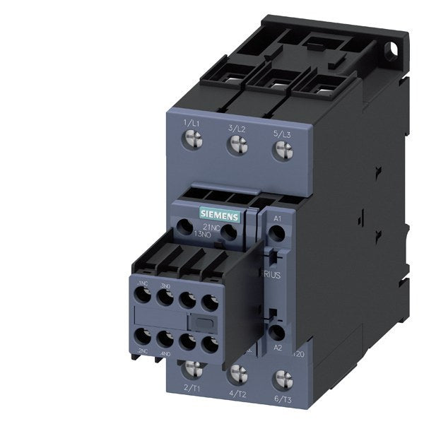 Schütz, AC-3e, 50 A/22 kW/400V, 3-polig, AC 230V/50Hz, 2S+2Ö, Schraubanschluss – 3RT20361AP04