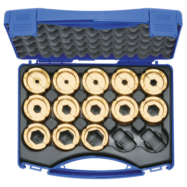Presseinsatzset 6-300mm² R 22 im Kunststoffkoffer, 14-teilig, Serie 22 – R22SET