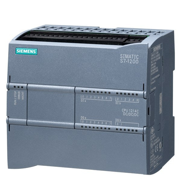 SIMATIC S7-1200 CPU 1214C DC/DC/DC 14DI / 10DO / 2AI – 6ES72141AG400XB0