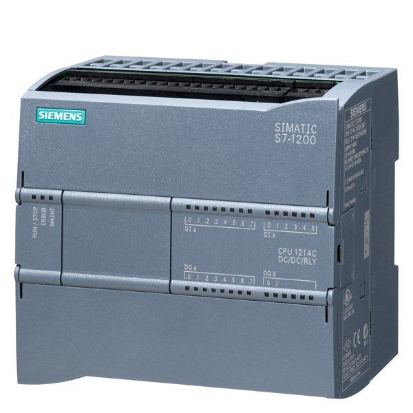 SIMATIC S7-1200 CPU 1214C DC/DC/Relais 14DI / 10DO / 2AI – 6ES72141HG400XB0