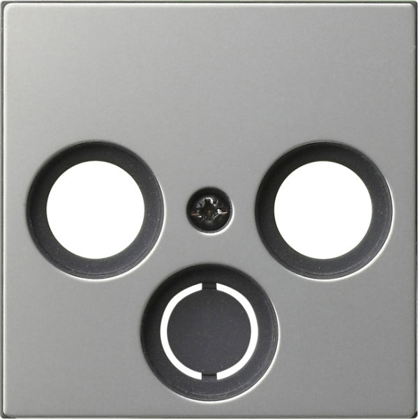 Abd. Koaxial-Antennensteckd. System 55 Edelstahl – 0869600