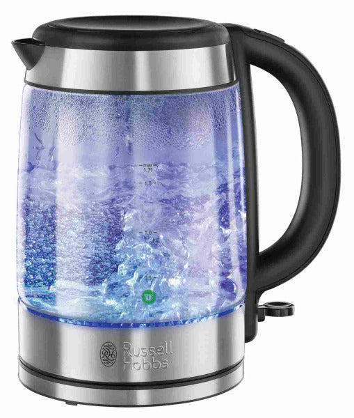 Wasserkocher 2200W 1.7L kabellos edelstahl-Glas-schwarz – 23166016004