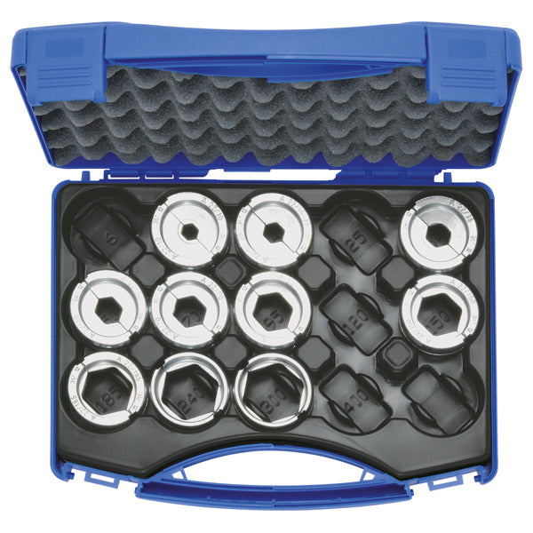 Presseinsatzset 10-300mm² A22 im Kunststoffkoffer, 11-teilig, Serie 22 – A22SET