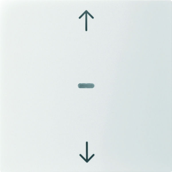 KNX S.1/B.x Abd. für Tastsensor Modul mit Pfeile 1fach polarweiß glänz.