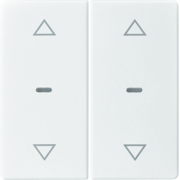 KNX Q.x Abdeckung für Tastsensor Modul mit Pfeile 2fach polarweiß samt – 80961329