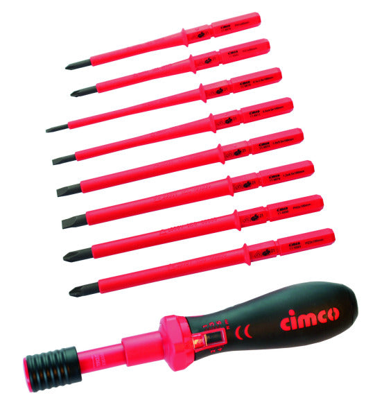CIMCO VDE-Drehmoment-Schraubendreher-Set, 9-te ilig – 114806