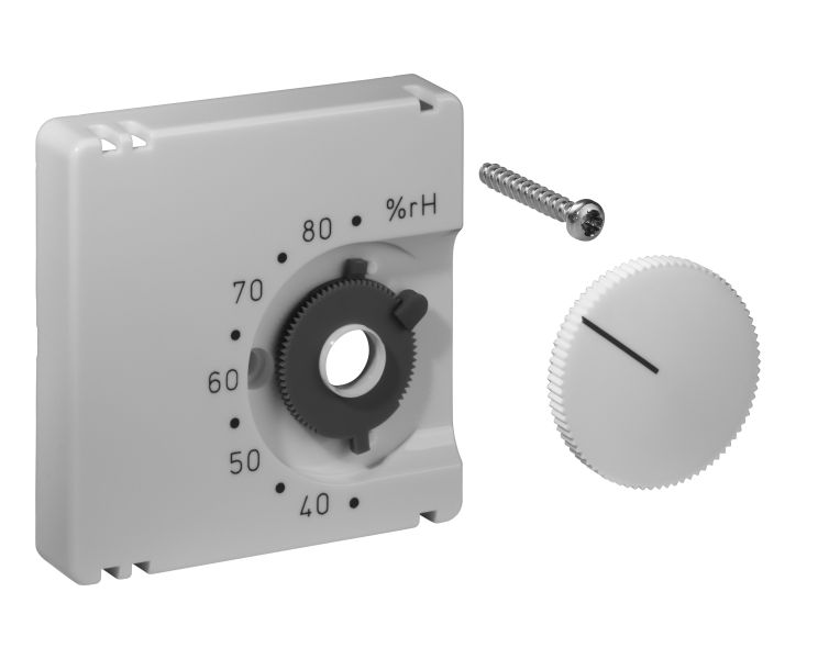 Deckelset für Raumhygrostat FHY 50x50 reinweiß (RAL9010) glänzend – UN990039
