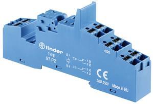 Fassung mit Push-In-Anschlüssen, für Relais 46.52 – 97.P2