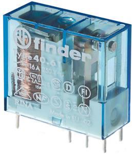 Steck-/Printrelais, 1 W für 16A, Kontaktmaterial AgSnO2, Spule 24VDC sensitiv – 40.61.7.024.4000