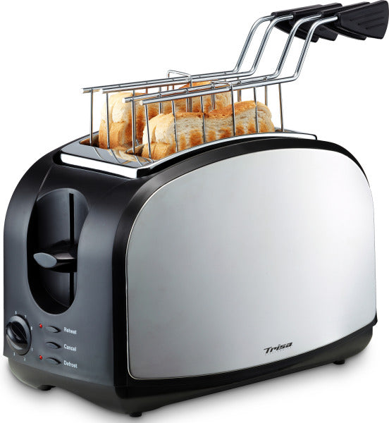 Toaster 2Scheiben 600W Zangen 8St. schwarz-silber – 73614212