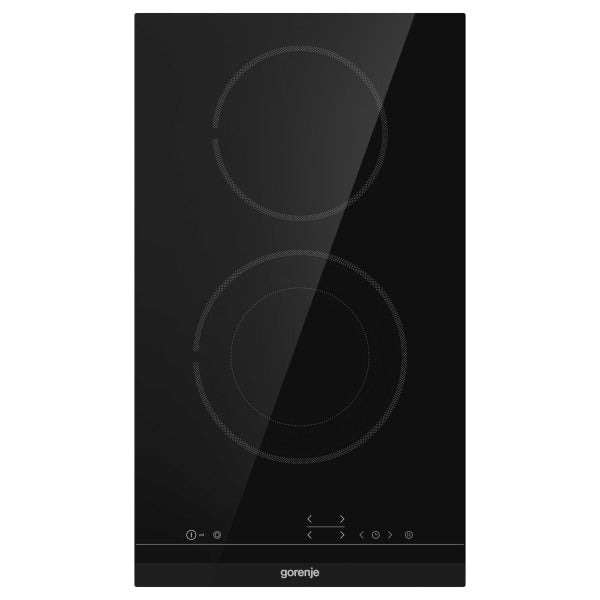 Glaskeramik Kochstelle Domino 30cm Zwkr fac. schwarz