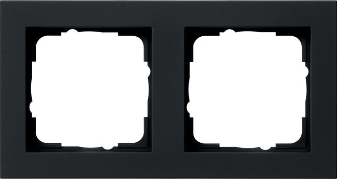GIRA Rahmen 2fach E2 schwarz matt – 021209