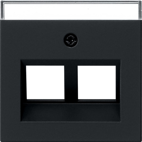 GIRA Abd. 30° + BSF f. Tragring MJ 2f System 55 Schwarz m – 2640005