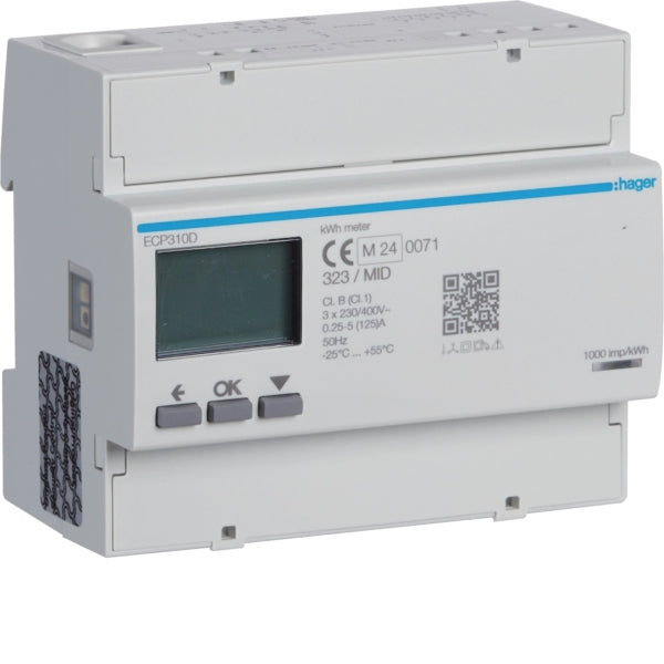 Energiezähler 3phasig,direkt 125A,S0,MID – ECP310D