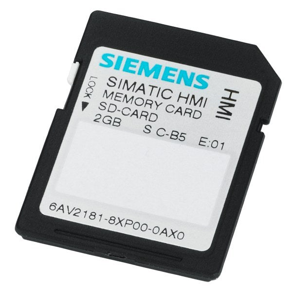 SIMATIC HMI SD-Speicherkarte 2 GB, Indoor TIA Portal V11 oder höher – 6AV21818XP000AX0
