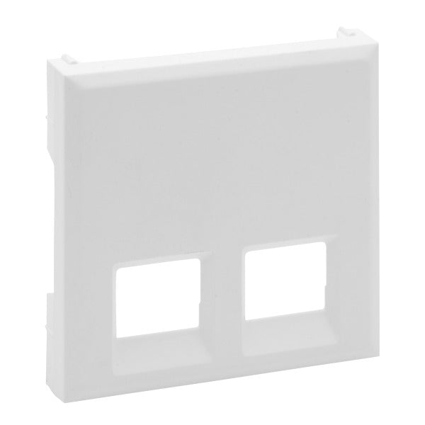 Niloe Step Abdeckung 2-fach Rj11/Rj45 Farbe: Ultraweiß – 864143