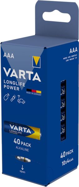 Batterie Longlife Pow. Alka AAA Micro LR03 1.5V SPENDER=40St – 4903121194
