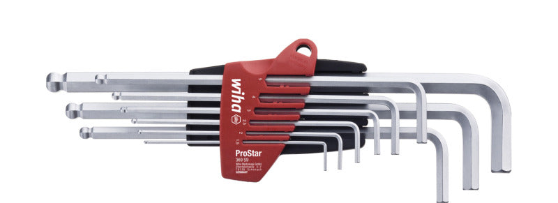 Stiftschlüssel Set im ProStar Halter 6-Kant-Kugelkopf 10-tlg. , 9/64''(3,57mm) – 07185