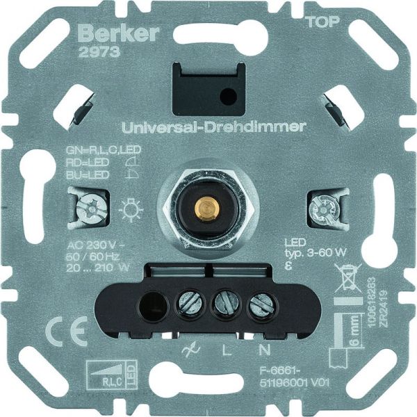 Universal-Drehdimmer 210 W LED 60 W Up – 2973