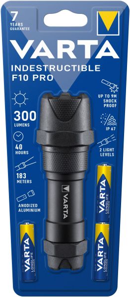 Taschenlampe Indestr. F10 Pro LED LW:183m 300lm 3xAAA sw – 18710101421