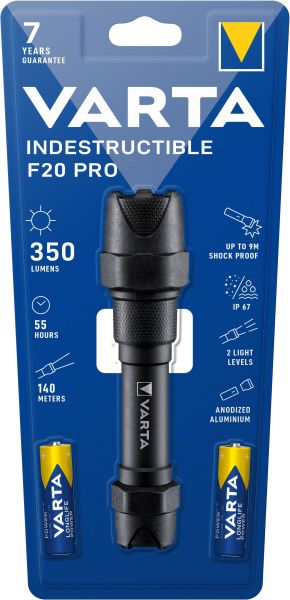 Taschenlampe Indestructible F20 Pro LED LW:140m 350lm 2AA sw – 18711101421