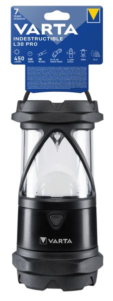 Camping Laterne Indestructible LED LW:20m (ohne Batt 6AA) sw – 18761101111