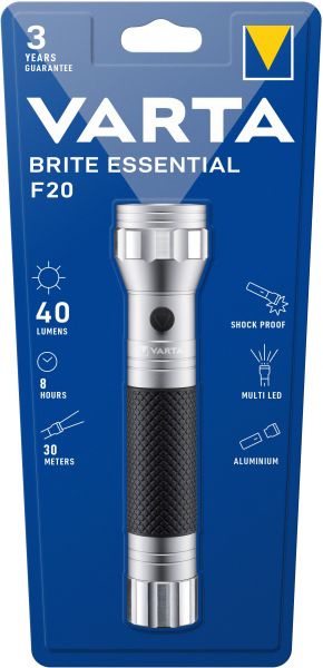 Taschenlampe BriteEssential F20 LED LW:27m 40lm (o.Batt.2C) – 15618101401