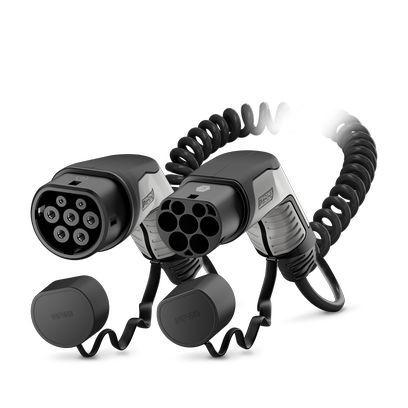 AC-Ladekabel 3ph, 20 A, 480V, 4m, Typ2, schwarz, spiralisiert – 1627135