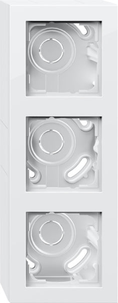 AP-Gehäuse 3f + Rahmen Gira E2 Reinweiß – 106329