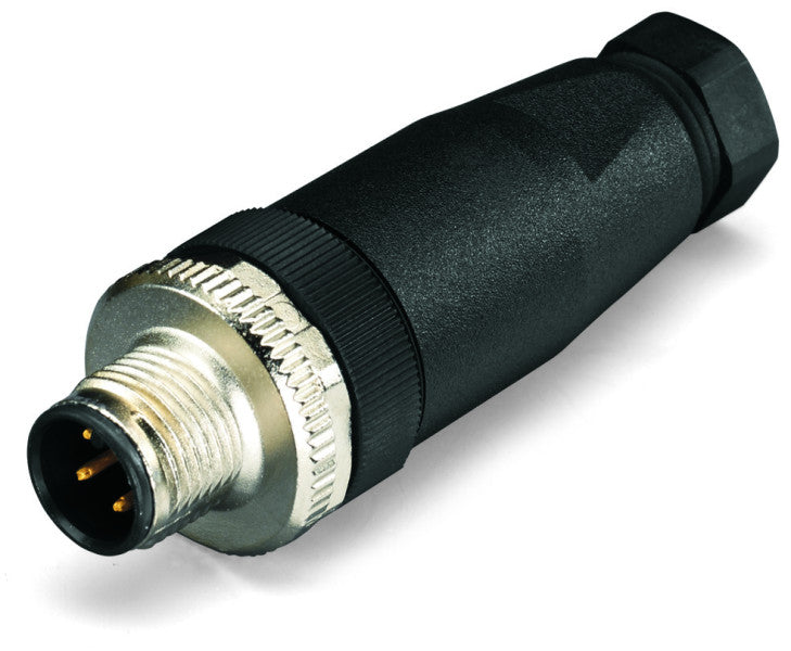Konfekt. Steckverbinder, 4-polig, M12 St axial A-kodiert – 756-9203/040-000