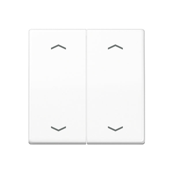 Wippe, mit Pfeilsymbolen für KNX Taster 2fach, Duroplast, Serie AS, alpinweiss – AS102PWW