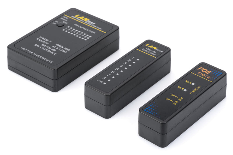 Netzwerk- und Kommunikationskabel Tester, RJ45 und BNC – DN-14001-1