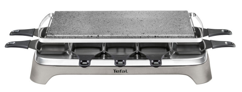 Raclette 1350W 10Pfännchen Steingrillplatte gr