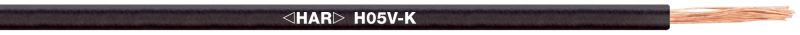 H05V-K 1X0,75 BK Ring 100 m