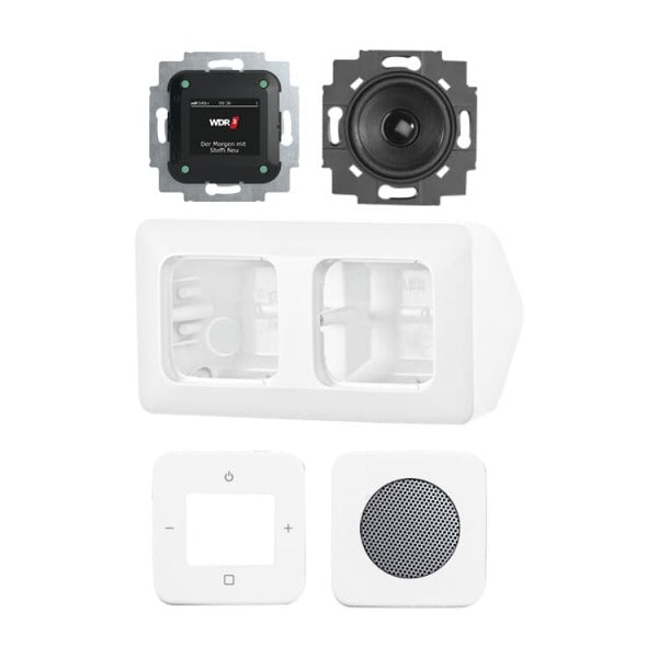Komplettset Busch-Radio DAB+ für die Eckmontage Radio alpinweiß - Reflex SI – 2CKA008200A0235