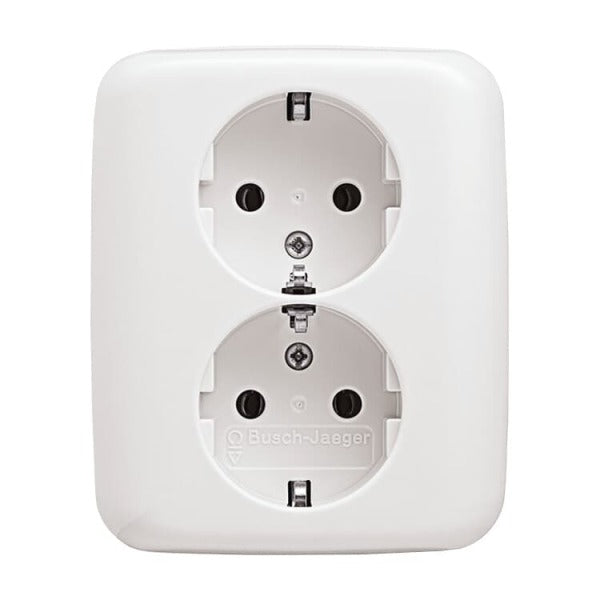SCHUKO Doppelsteckdose alpinweiß - Reflex SI – 2TKA00003896