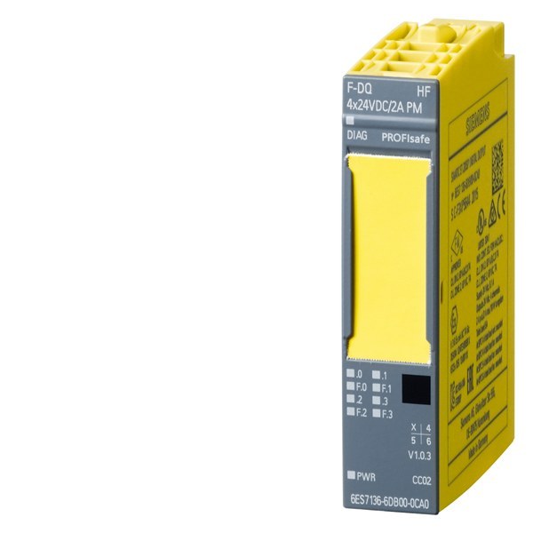 SIMATIC ET 200SP F-DQ 4x24VDC/2A PM HF – 6ES71366DB000CA0
