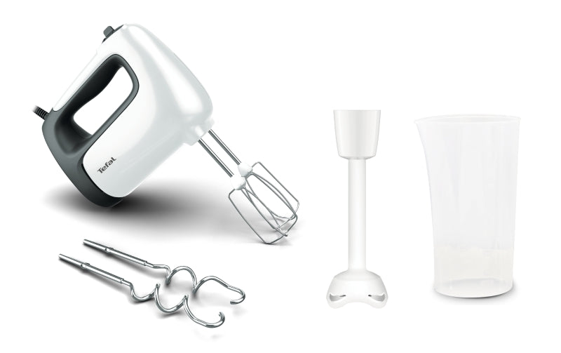 Handmixer 500W 5Stufen Turbo Mixb. Kunstst.-Pürrierst. ws-sw – HT4611