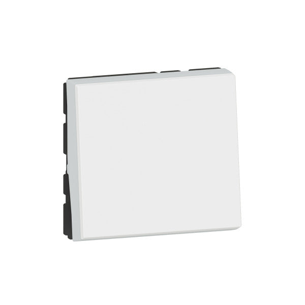 Mosaic Wechselschalter 10AX, 2-modulig, beleuchtbar mit LED, Farbe: Ultraweiß – 278011L
