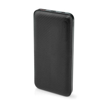 Powerbank 10000mAh 2x3.0A USBA/USBC Ausg MicroUSB/USBC Eing – UPBKPD10000BK