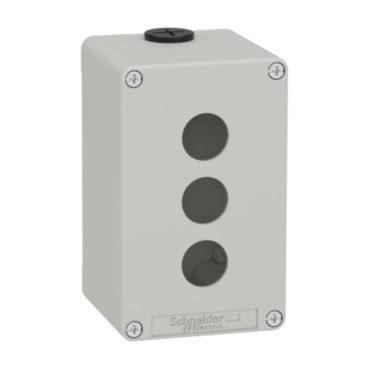 Leergehäuse XAP, Metall, grau, für 3x22mm, 80x130x77, M20 – XAPD2503