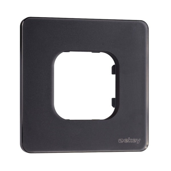 ekey xLine Rahmen für xLine Fingerprint, 1-fach aus Glas in Schwarz – 203106