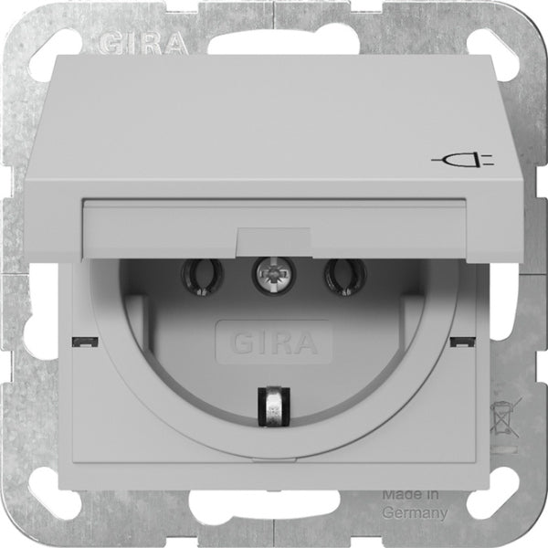 SCHUKO-Steckd. KD System 55 Grau m – 4454015