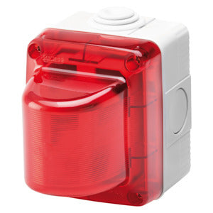 System elektronische AP-Kontrollleuchte Rot max. 15W 230V AC IP55 RAL 7035 – GW27415