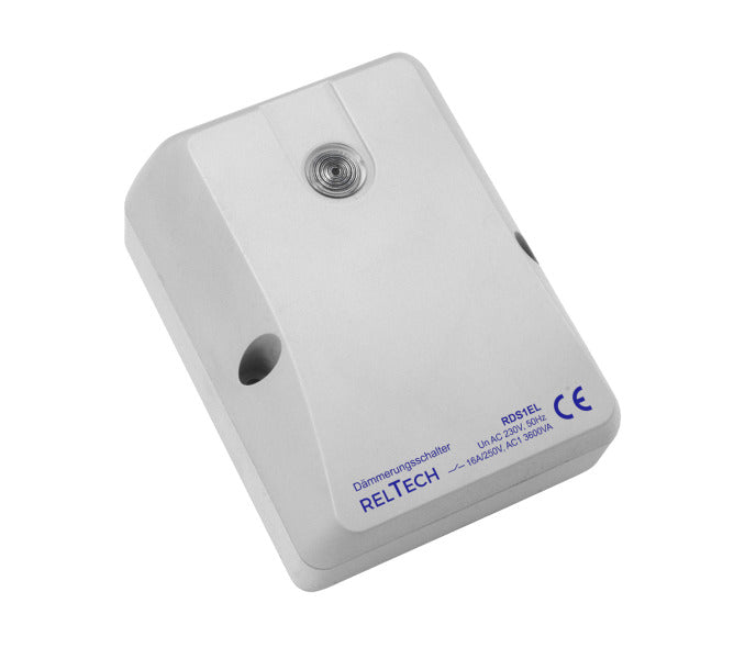 RELTECH Dämmerungsschalter Aufputz 230V, 16A, mit integriertem Lichtsensor – 003005506701