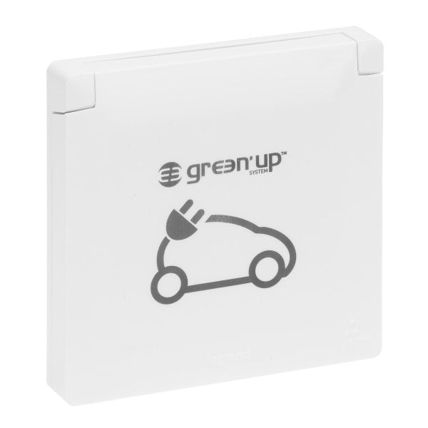 SEANO Green,Up Schuko-Steckdose 16 A EV – Mode 1 und Mode 2, Farbe: Ultraweiss – 765217