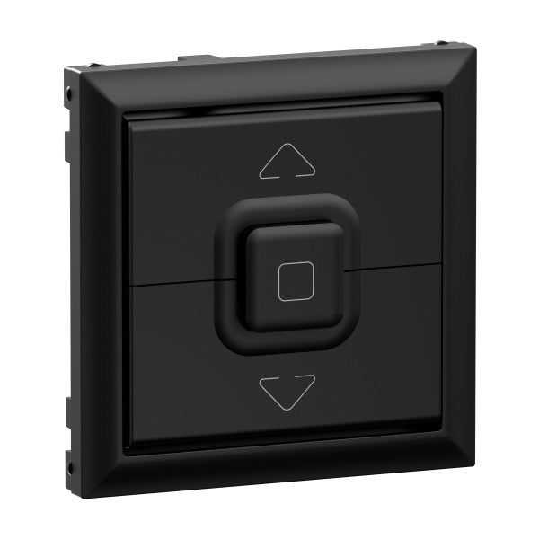 SEANO Wippe Jalousieschalter/-taster, 3-Tasten-System, Farbe: Schwarz lackiert – 765329